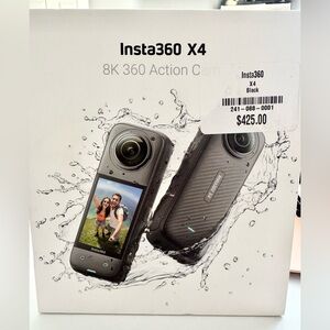 NIB Insta360 X4 Black 8K 360 Action Camera